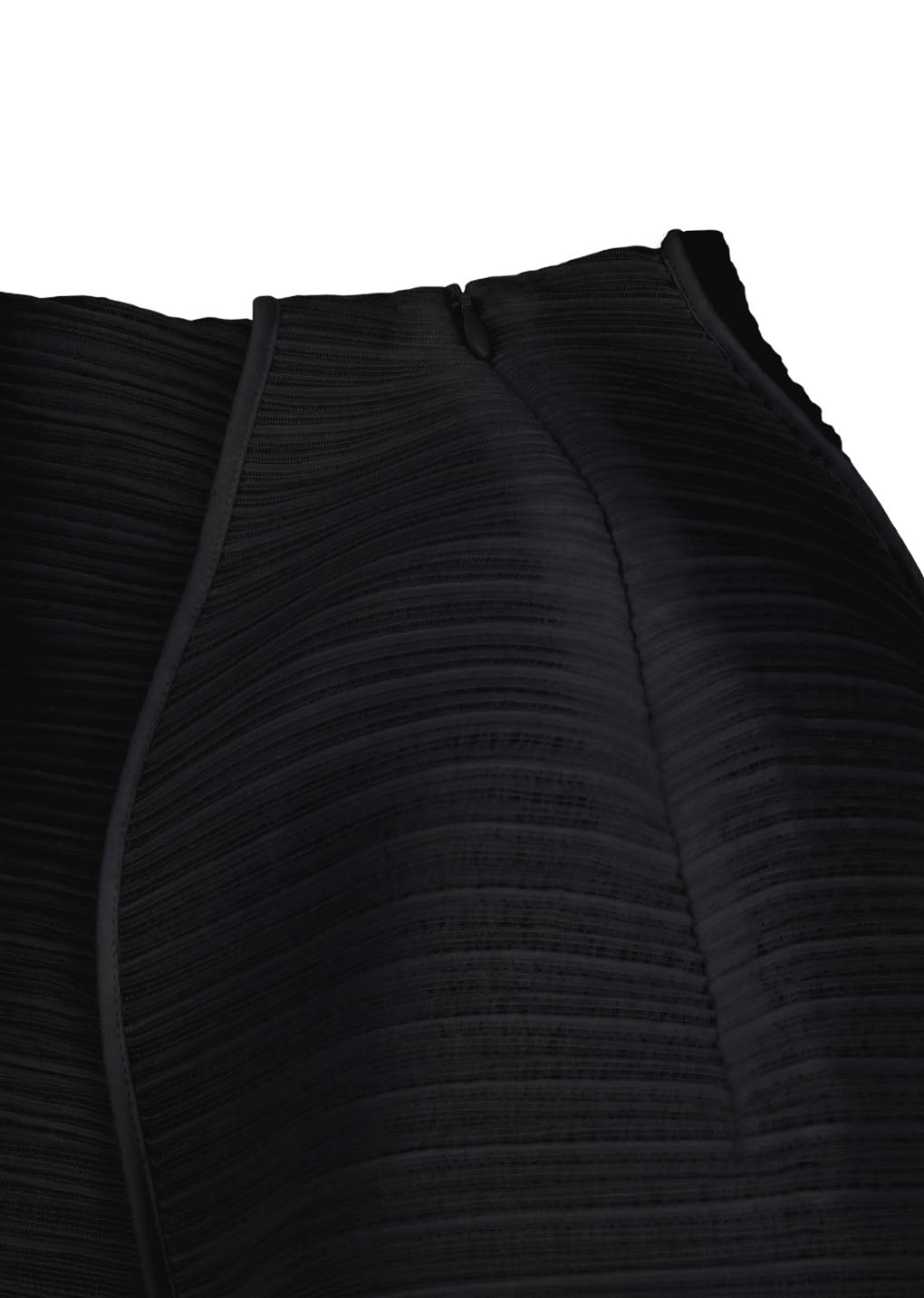 men's pleats raglan top, black