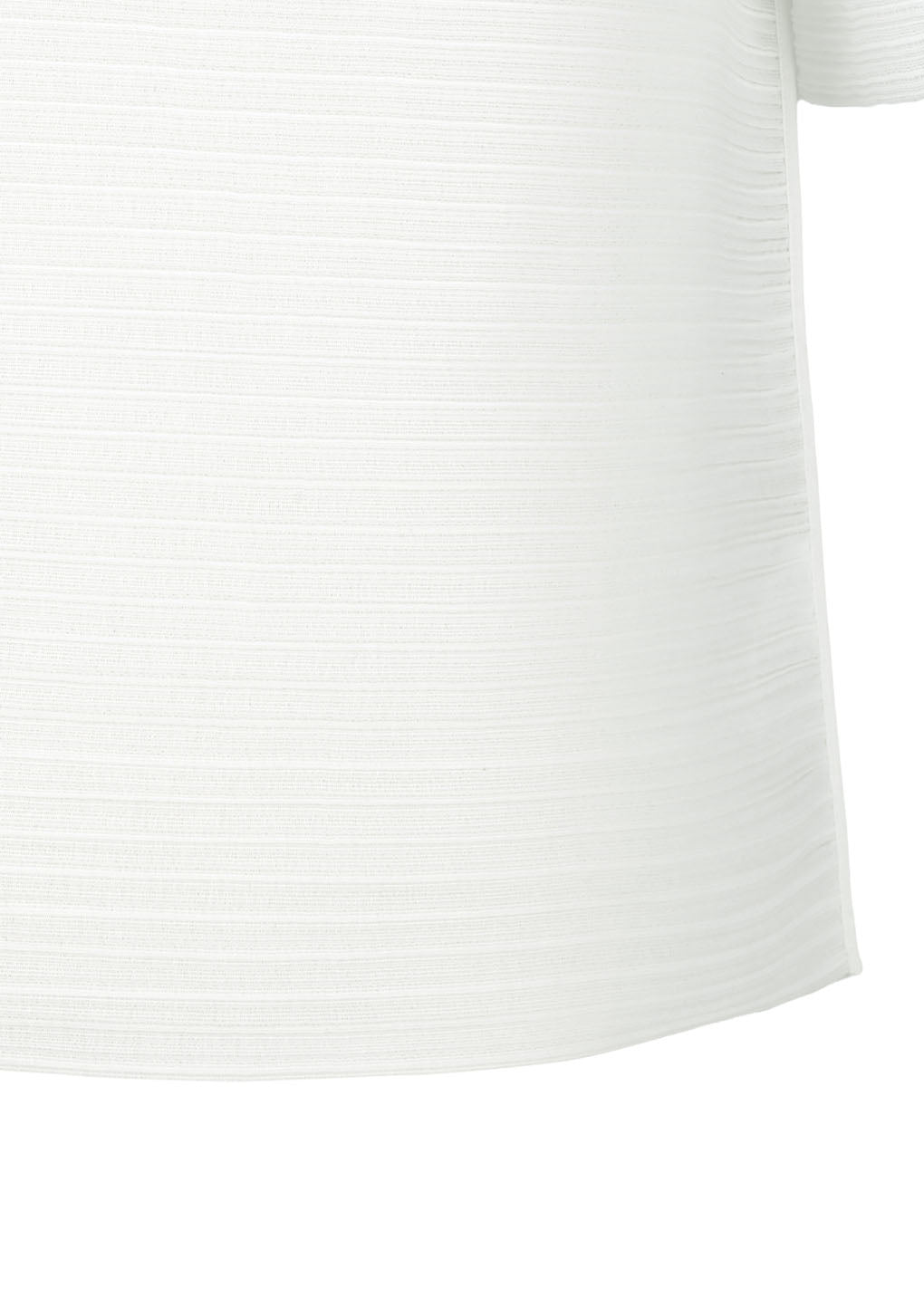 men's pleats raglan top, white