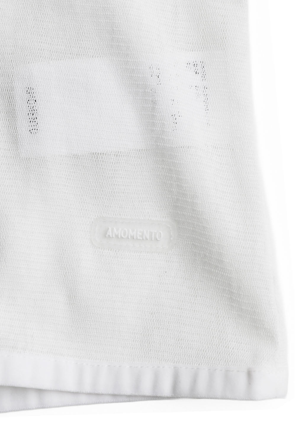 mesh hooded top, white