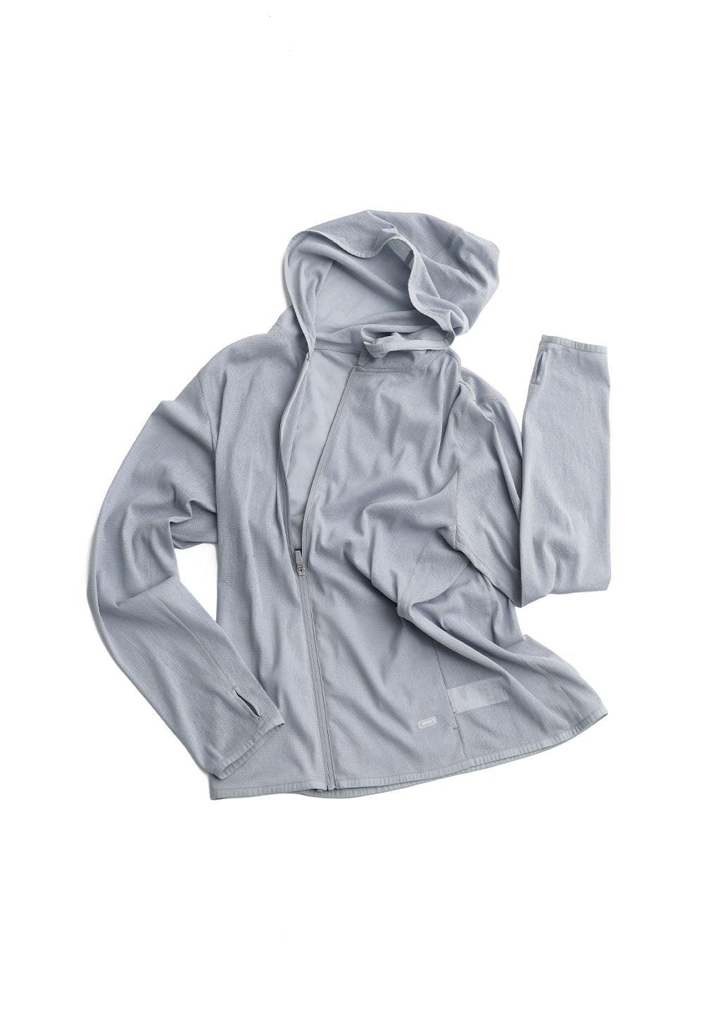 men's mesh hooded zip up jumper, blue