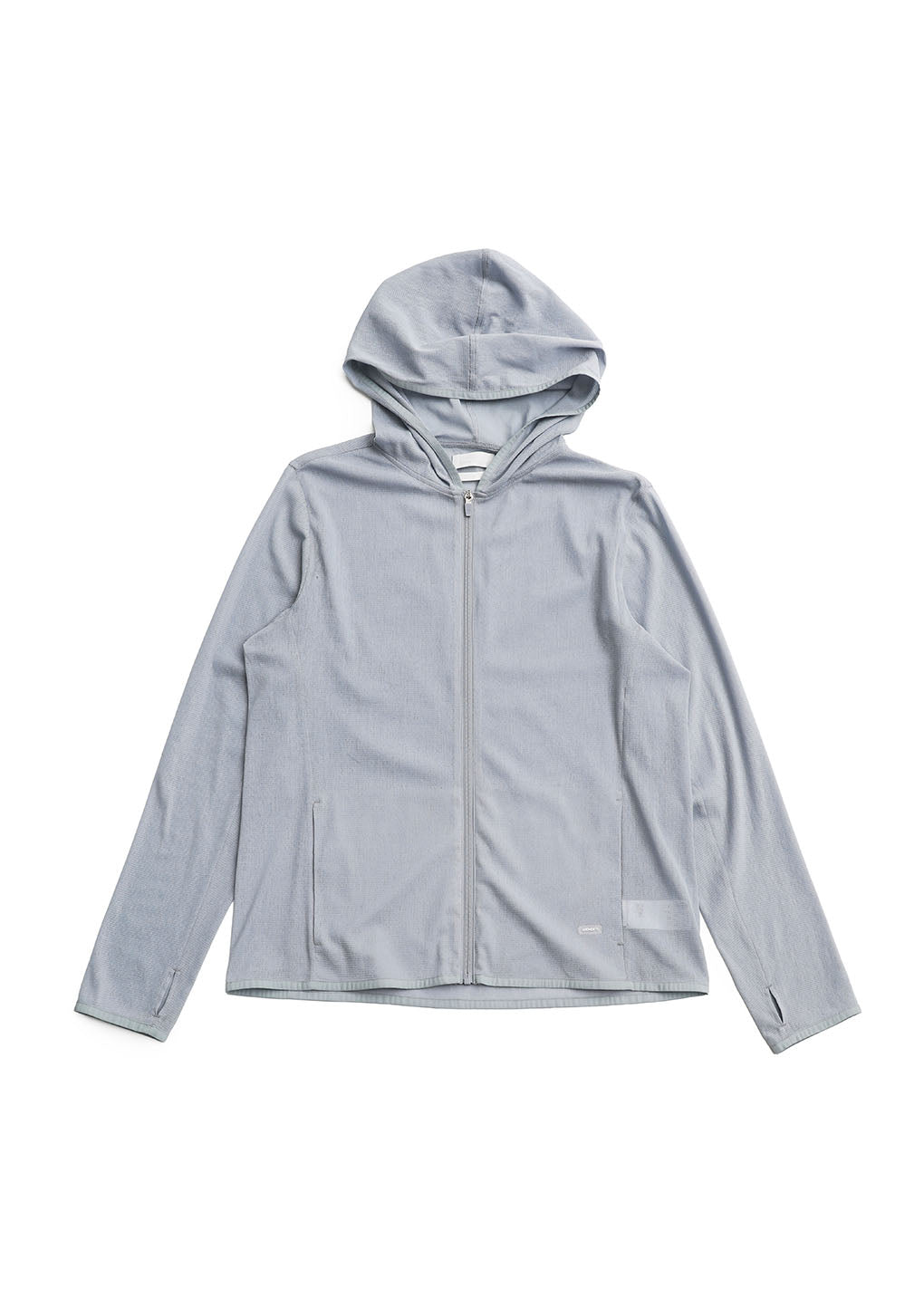 men's mesh hooded zip up jumper, blue hover