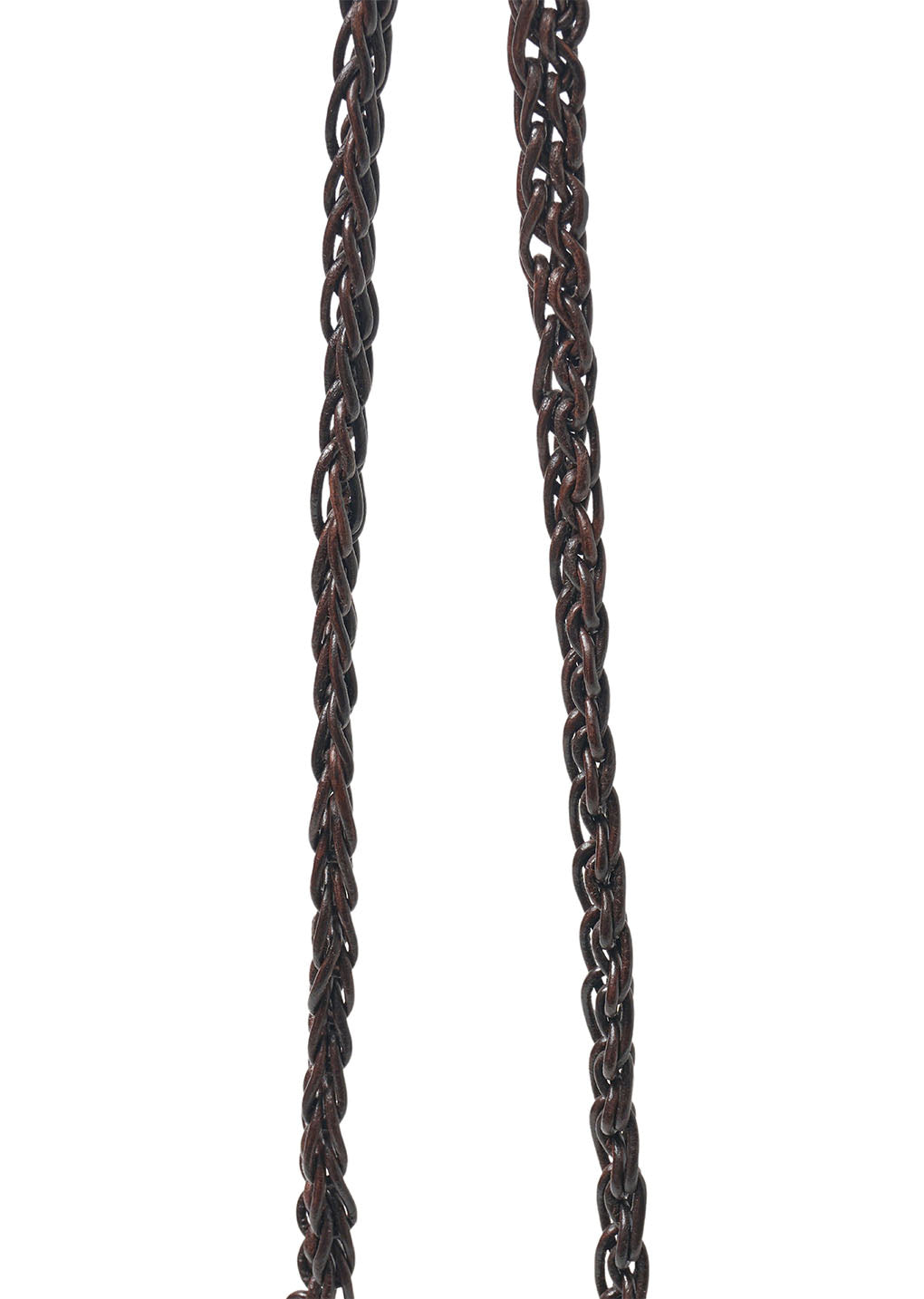mini handmade leather net bag, brown