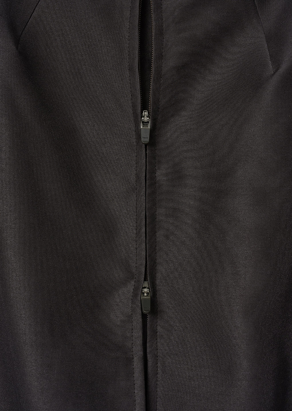 mock neck organza jumper, charcoal