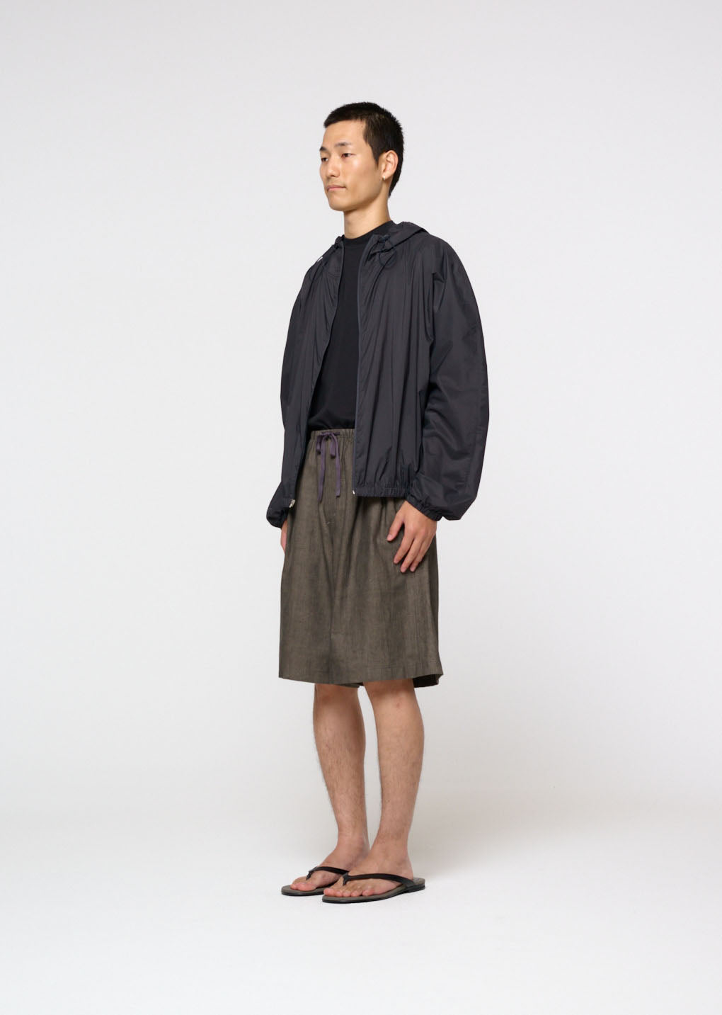 mock neck t-shirt, black