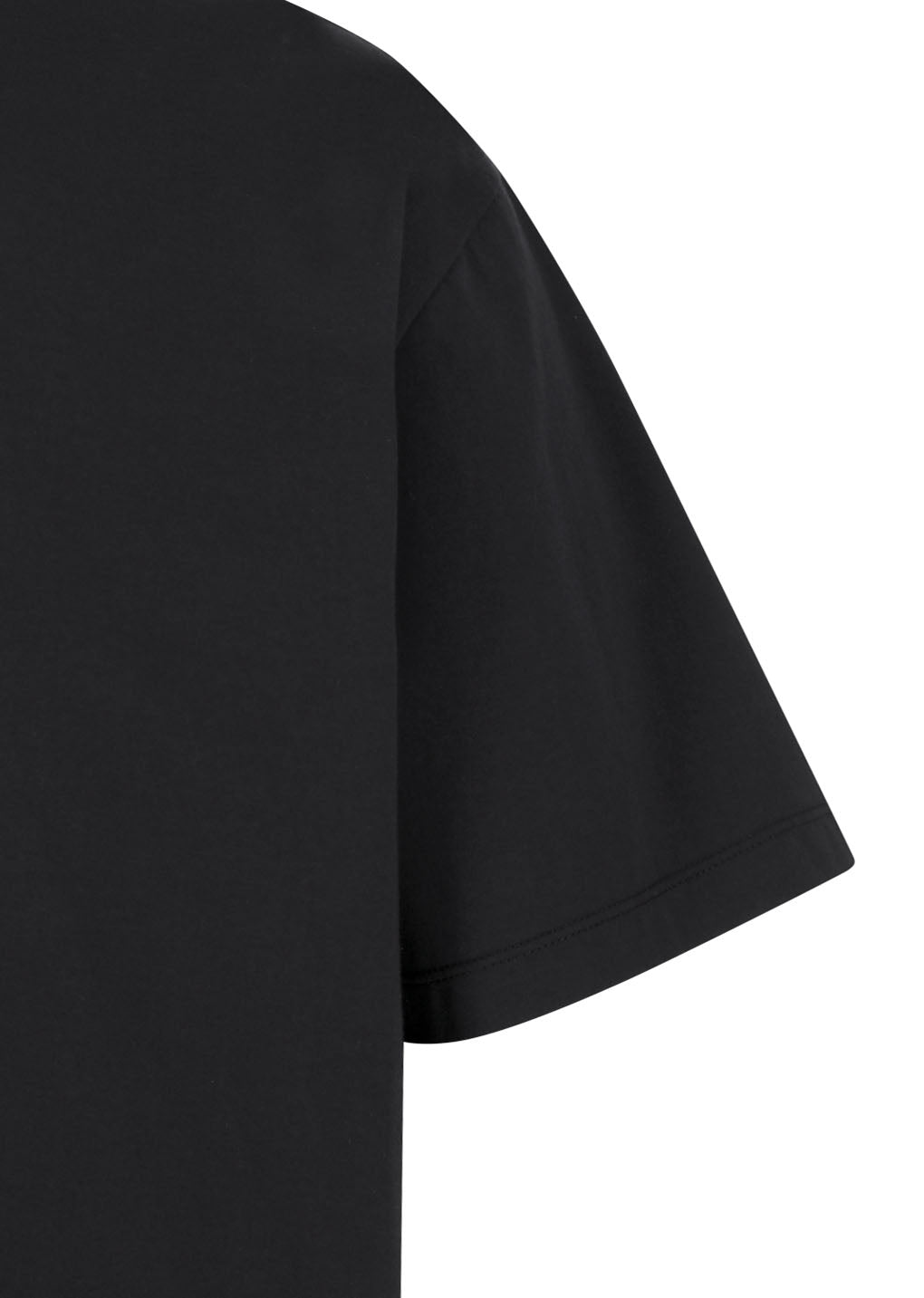 mock neck t-shirt, black
