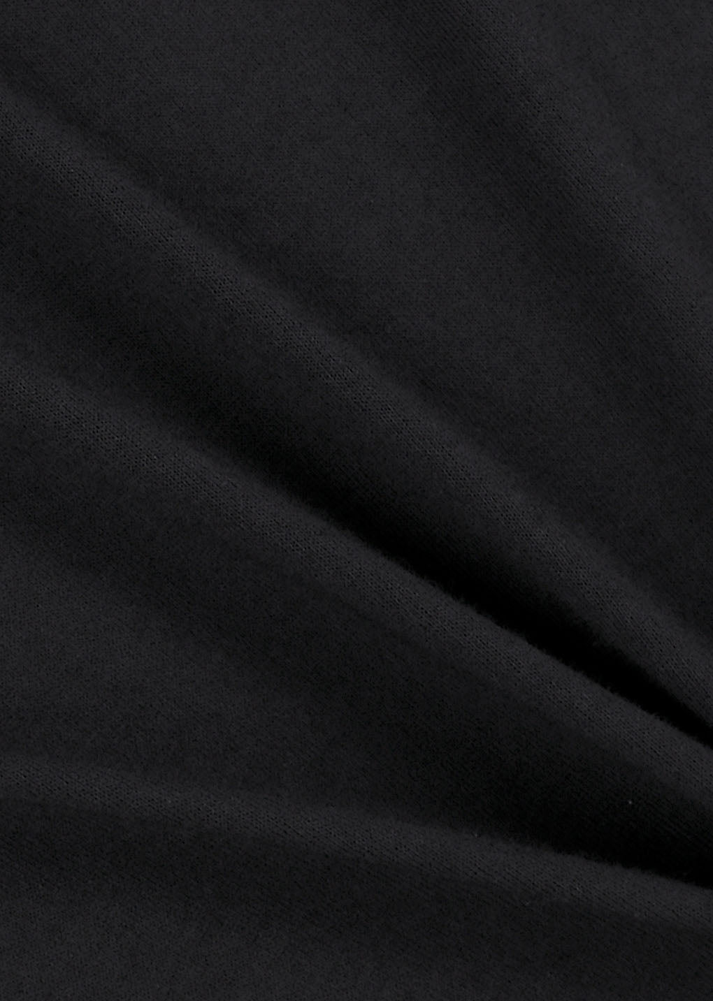 mock neck t-shirt, black