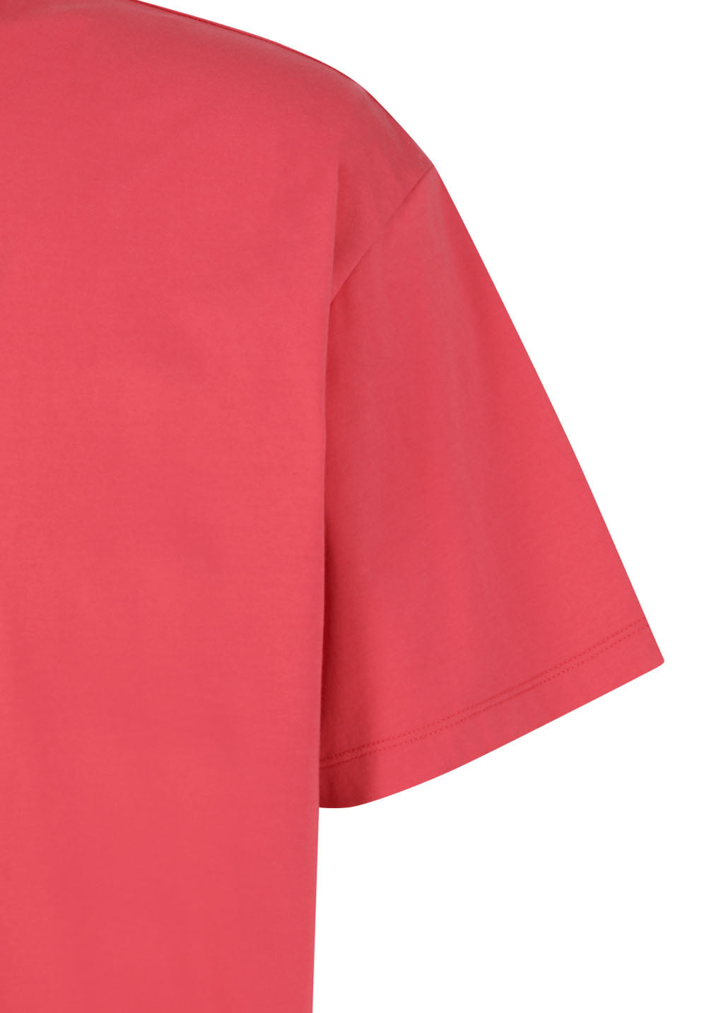 mock neck t-shirt, red