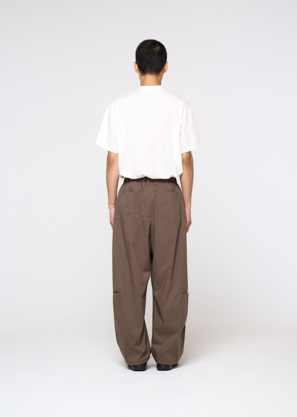 mock neck t-shirt, white