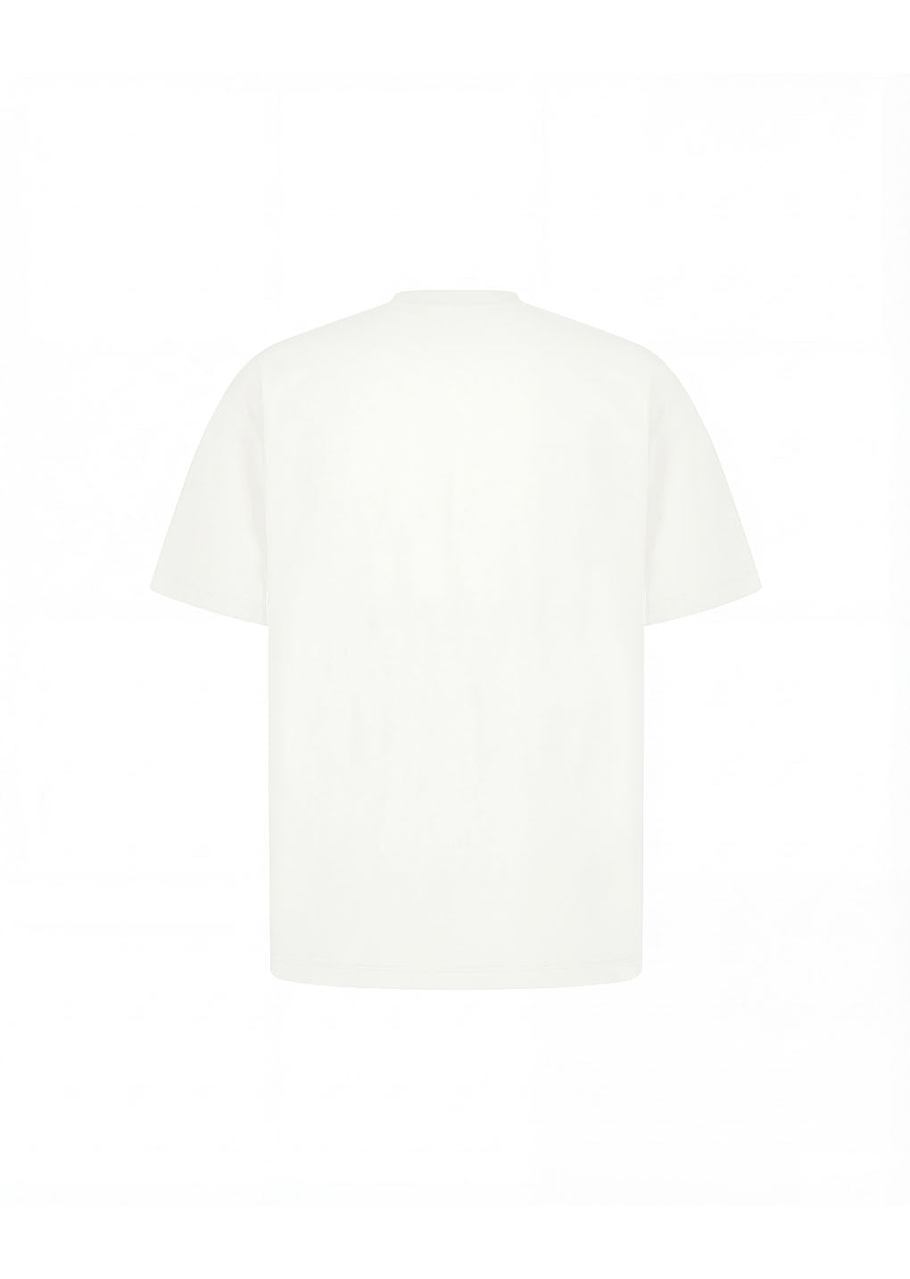 mock neck t-shirt, white