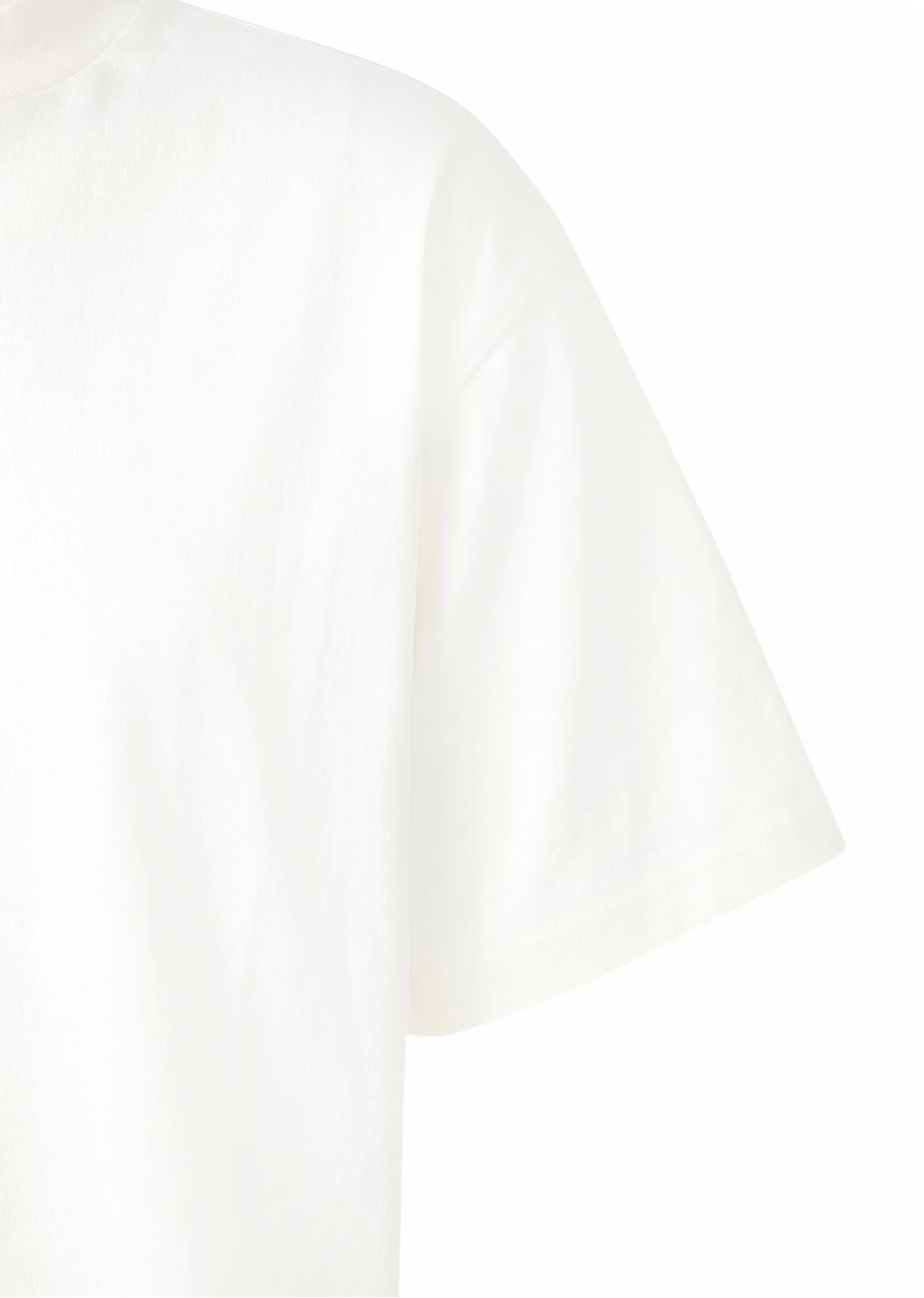mock neck t-shirt, white