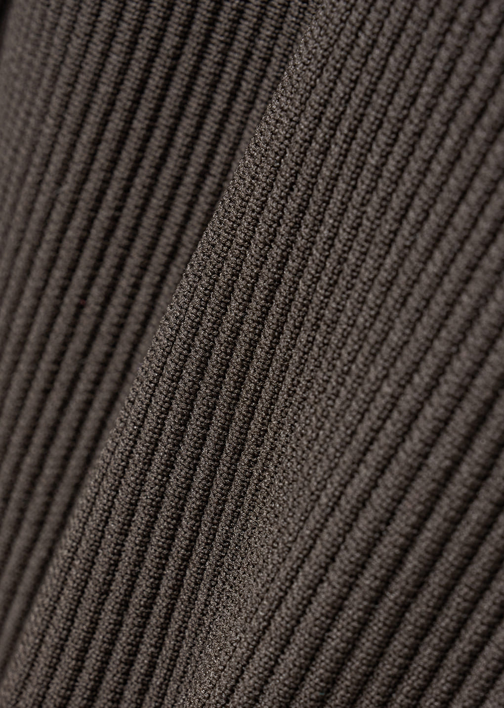 mock neck zip-up cardigan, dark brown