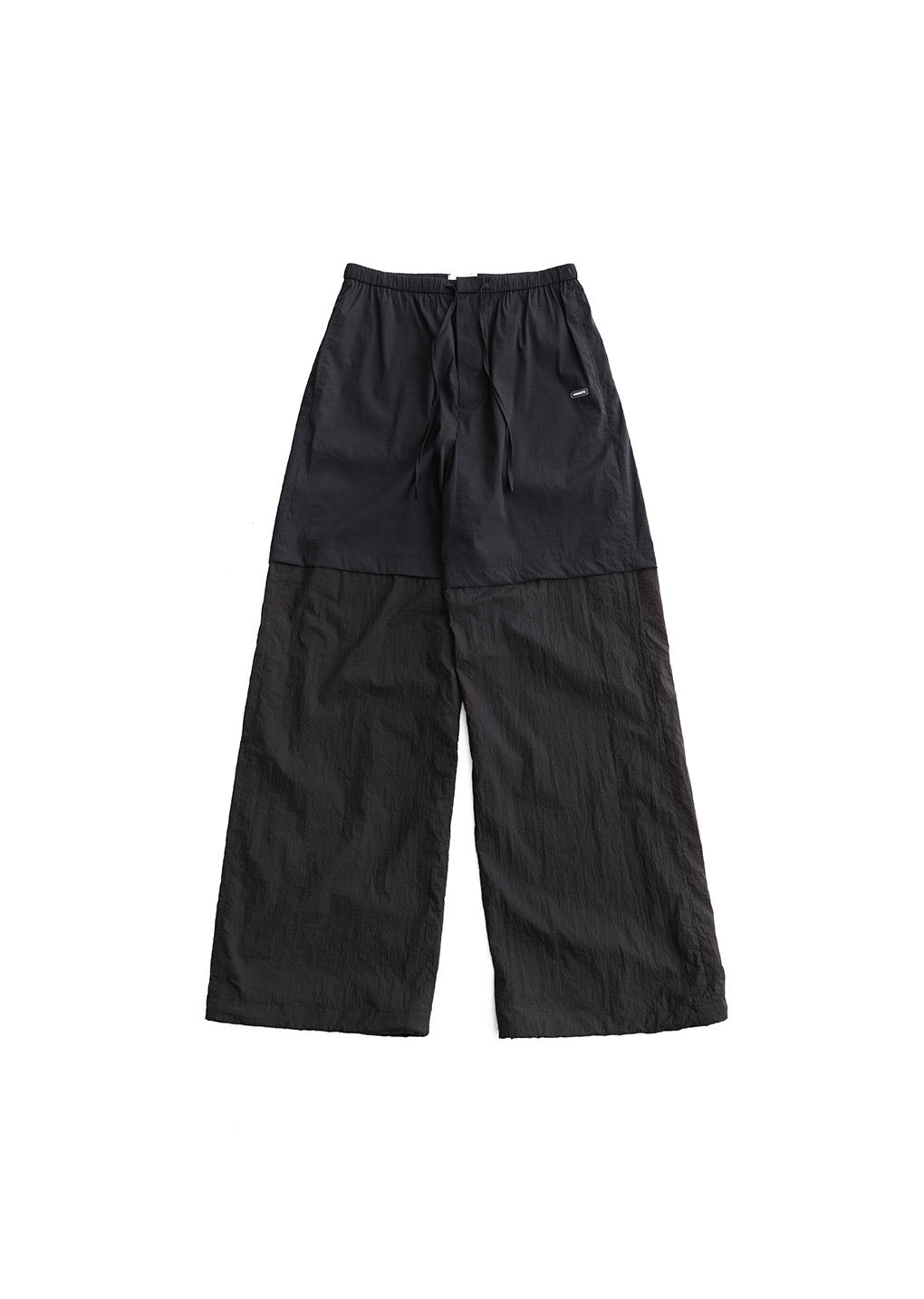 men's nylon layered pants, charcoal hover
