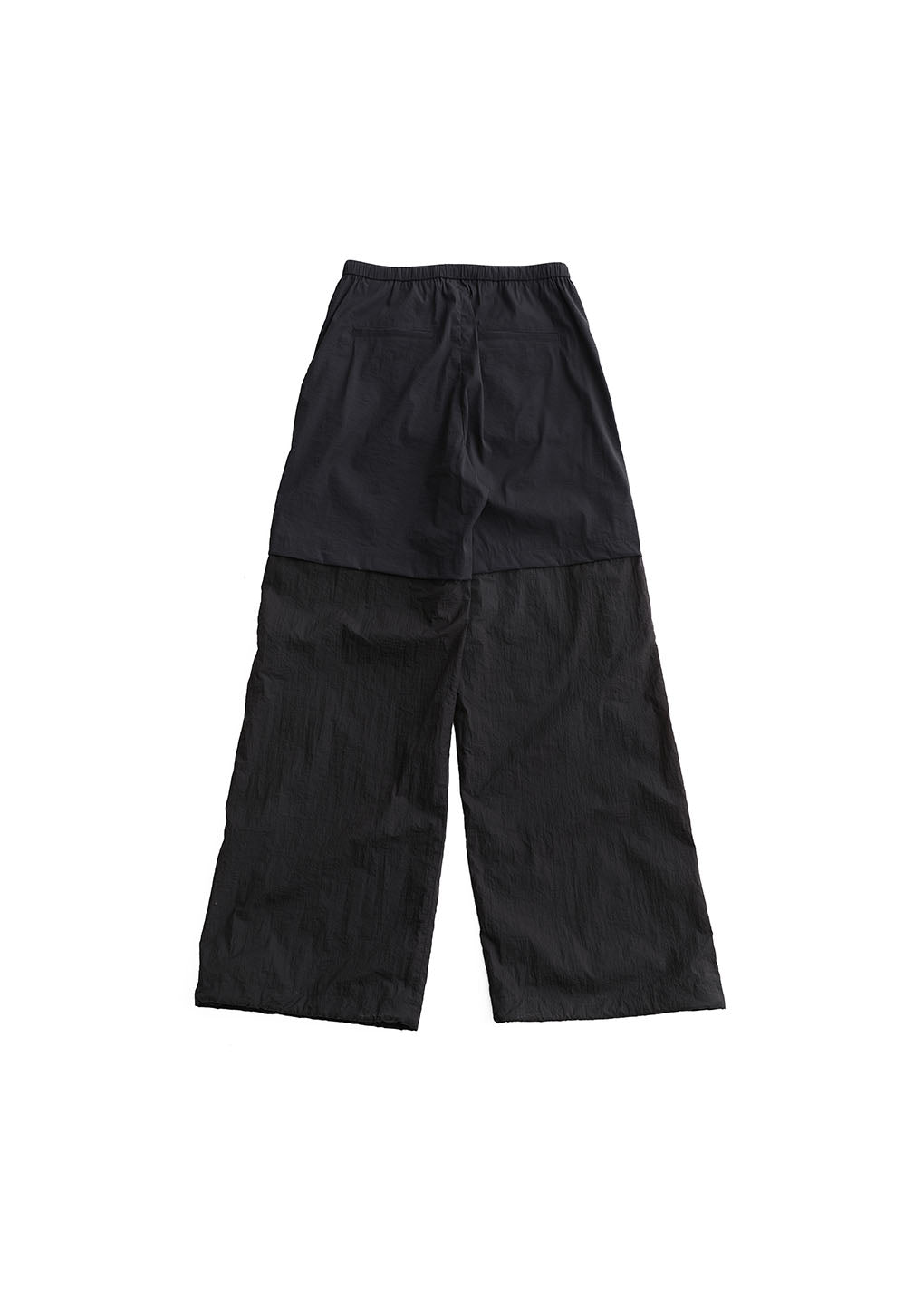 men's nylon layered pants, charcoal