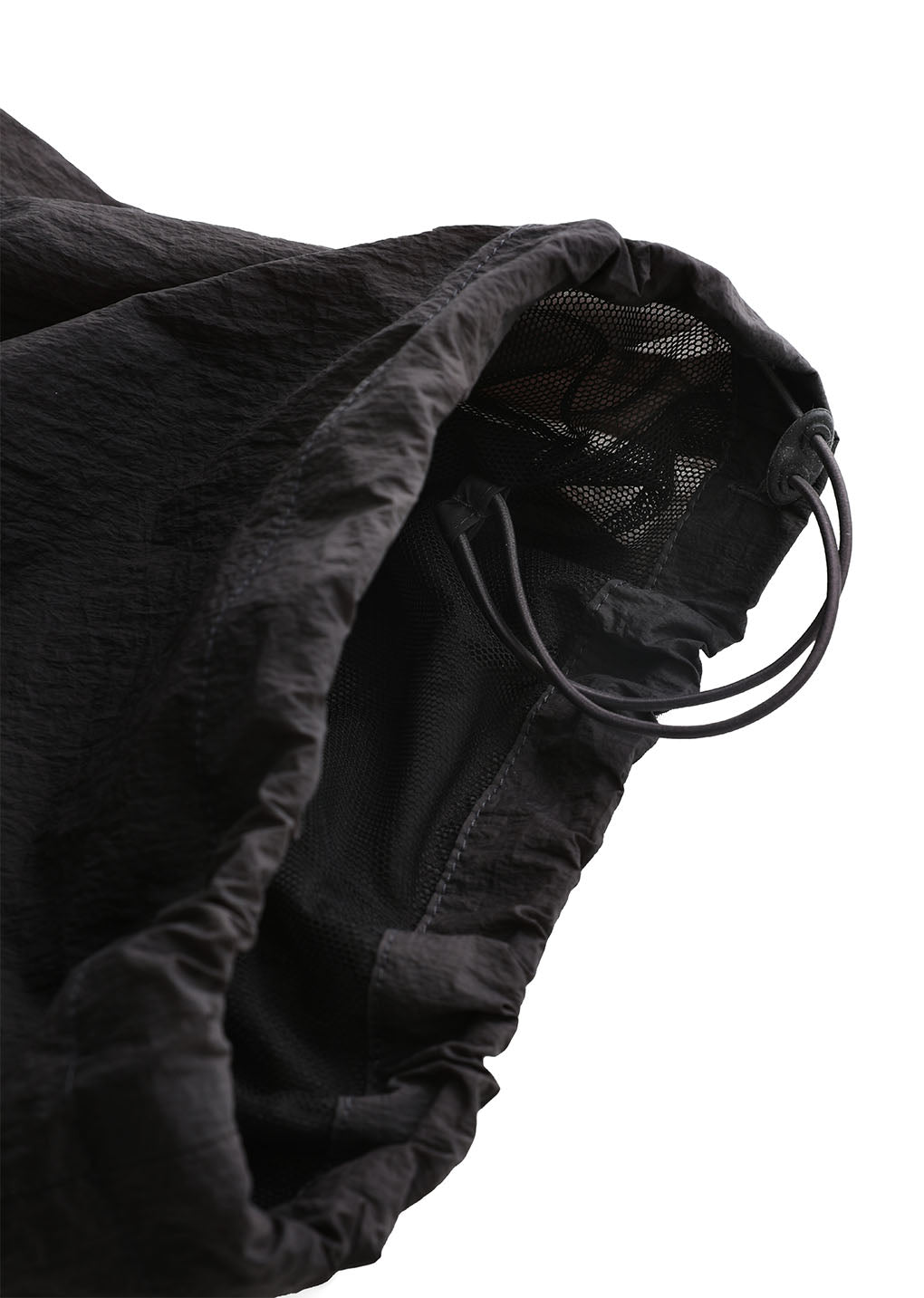 men's nylon layered pants, charcoal