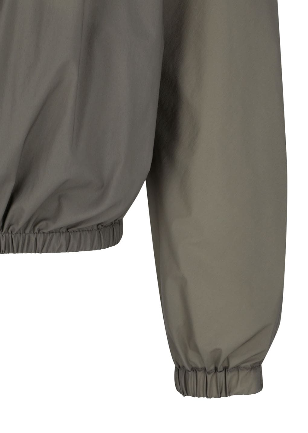 nylon raglan hooded jumper, khaki