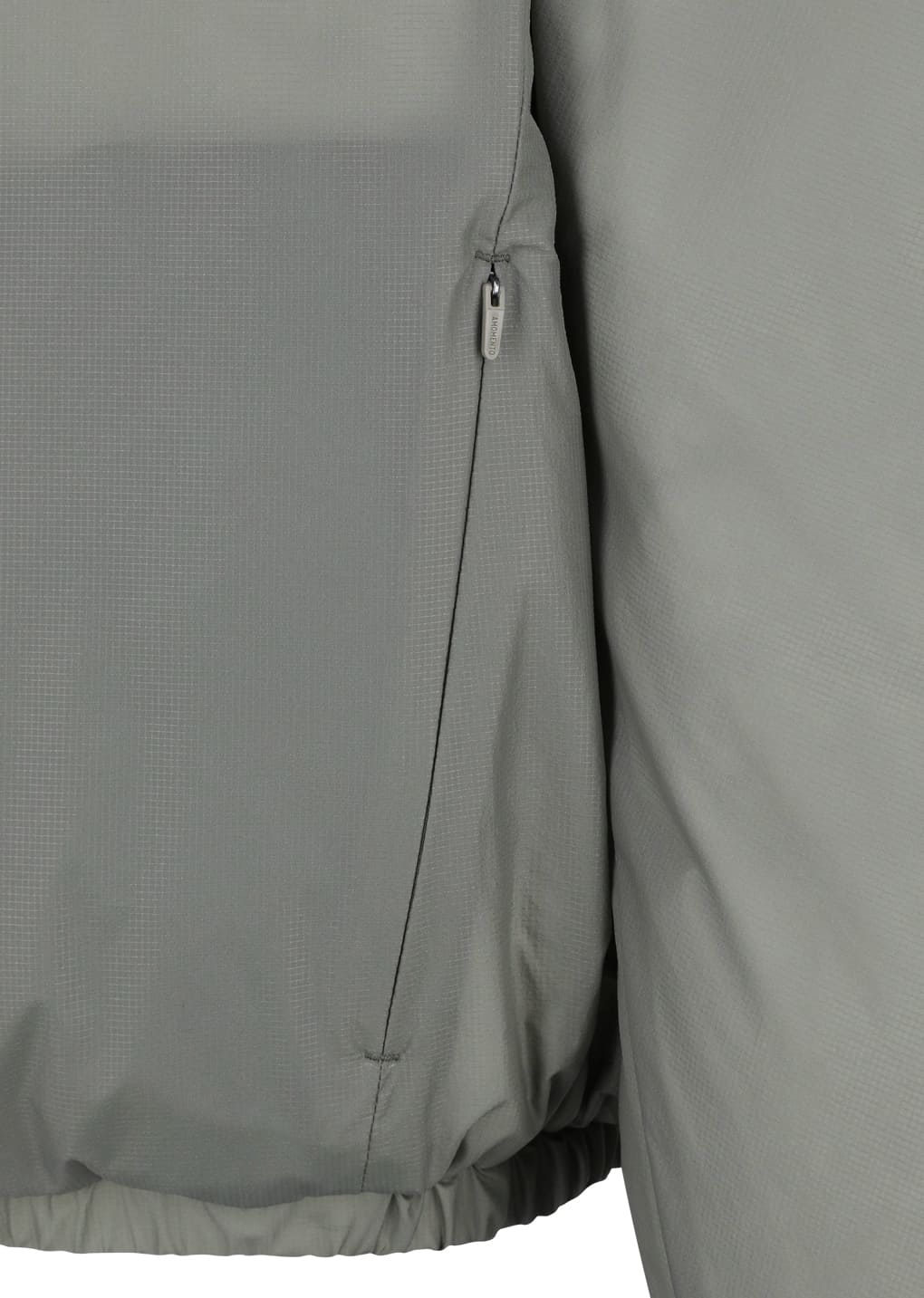 nylon reversible goose down puffer, khaki