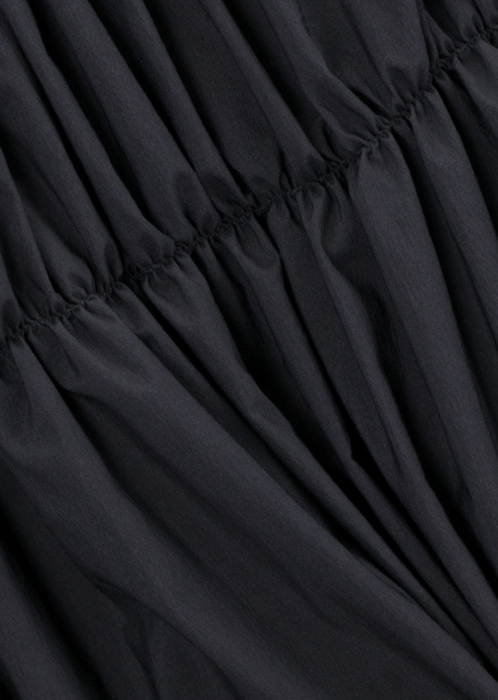 nylon shirring dress, charcoal