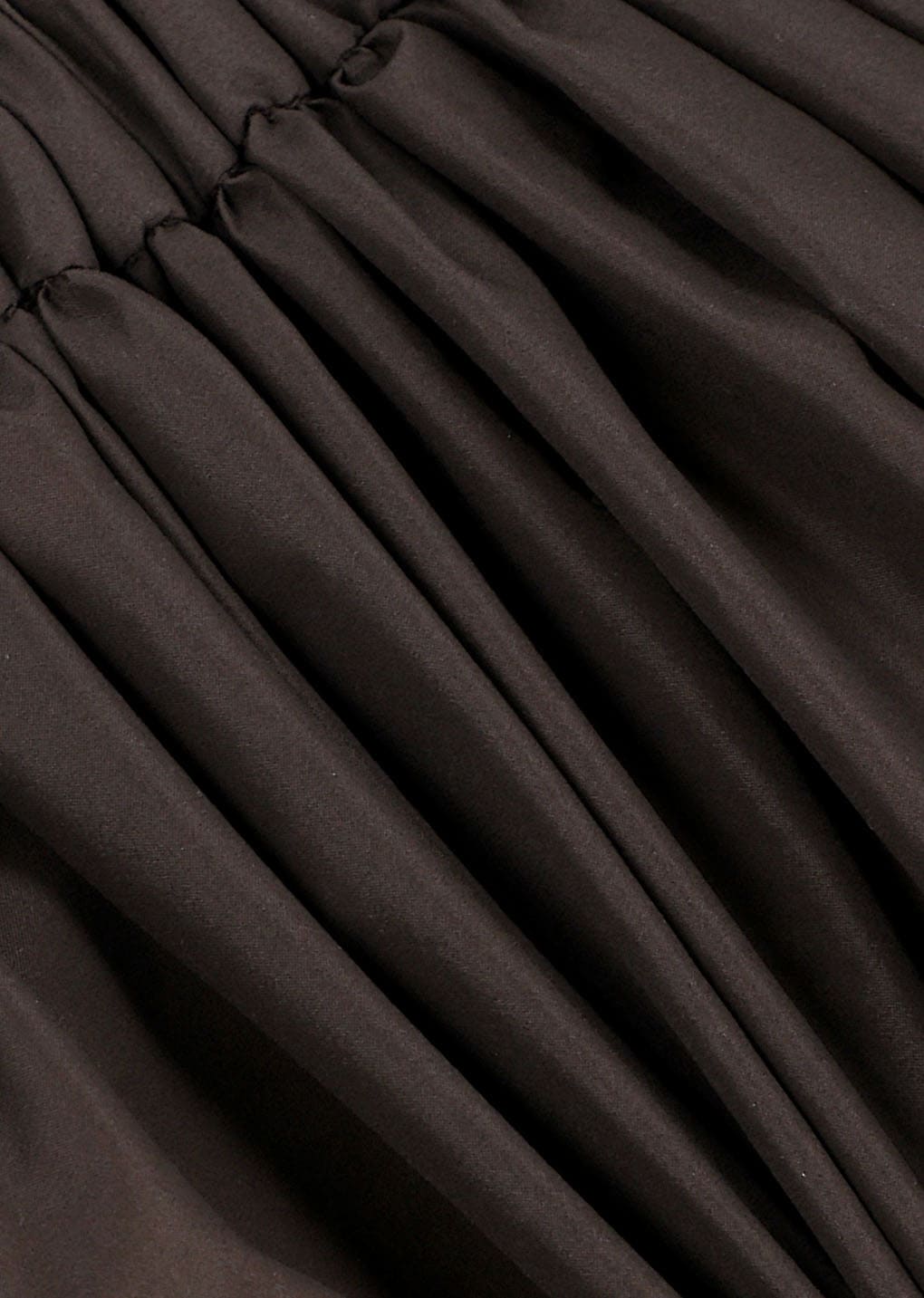 nylon shirring jumper, brown