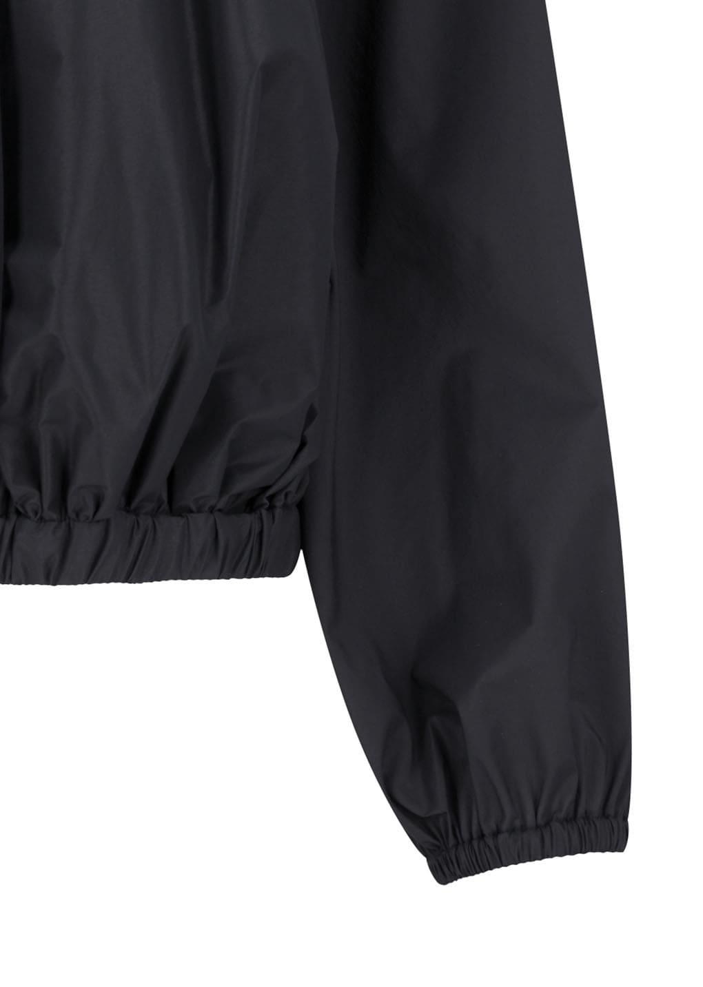 nylon shirring jumper, charcoal