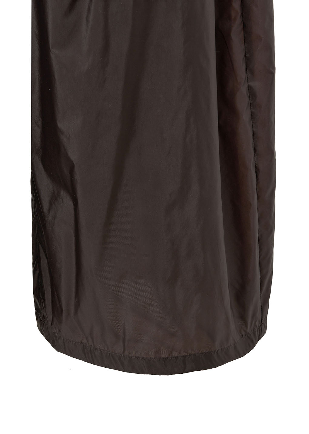 nylon shirring pants, dark brown