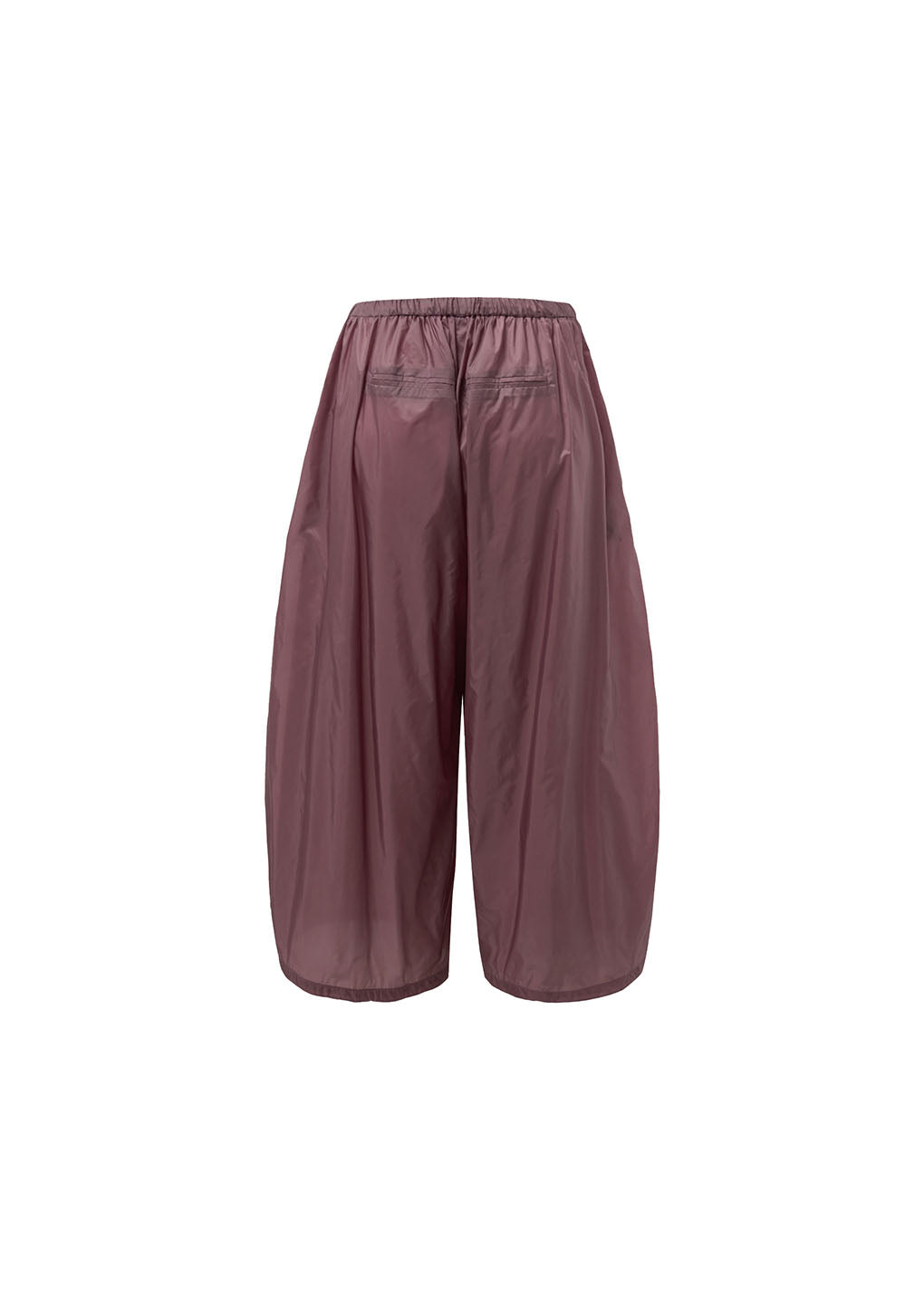 nylon shirring pants, purple