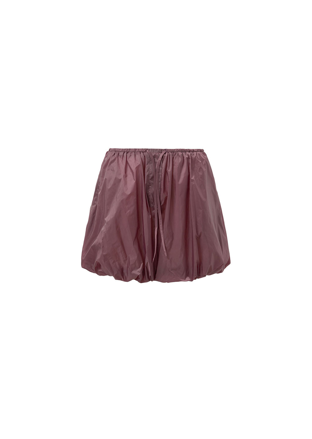 nylon shirring shorts, purple