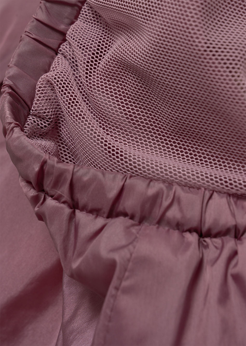 nylon shirring shorts, purple