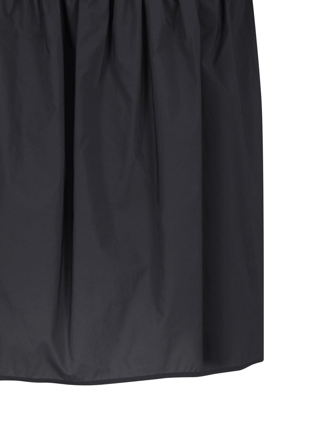 nylon shirring skirt, charcoal