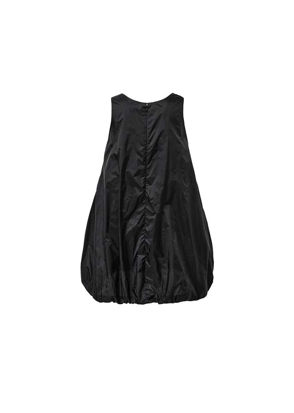 nylon volume mini dress, black hover