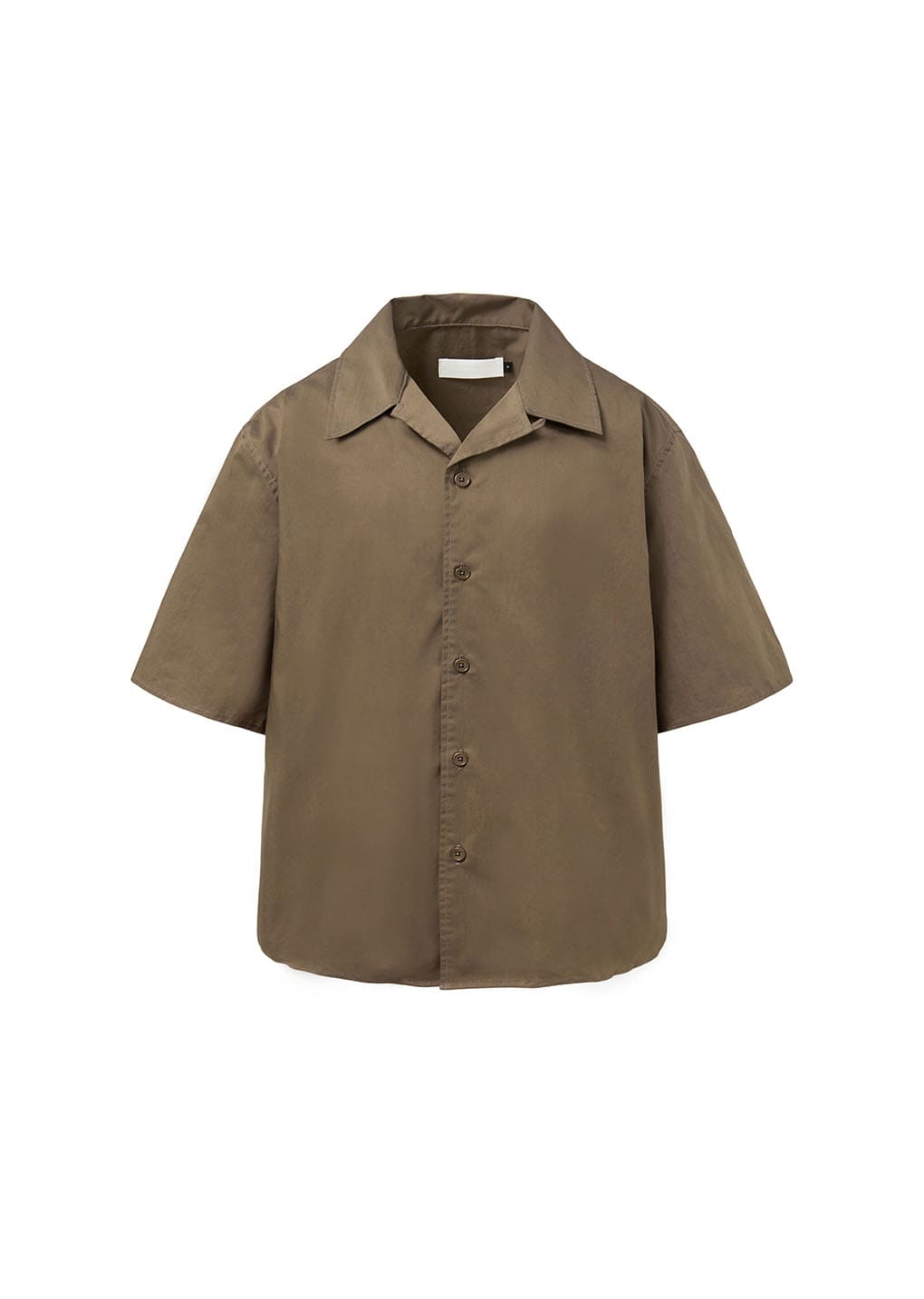 open collar half shirts, brown