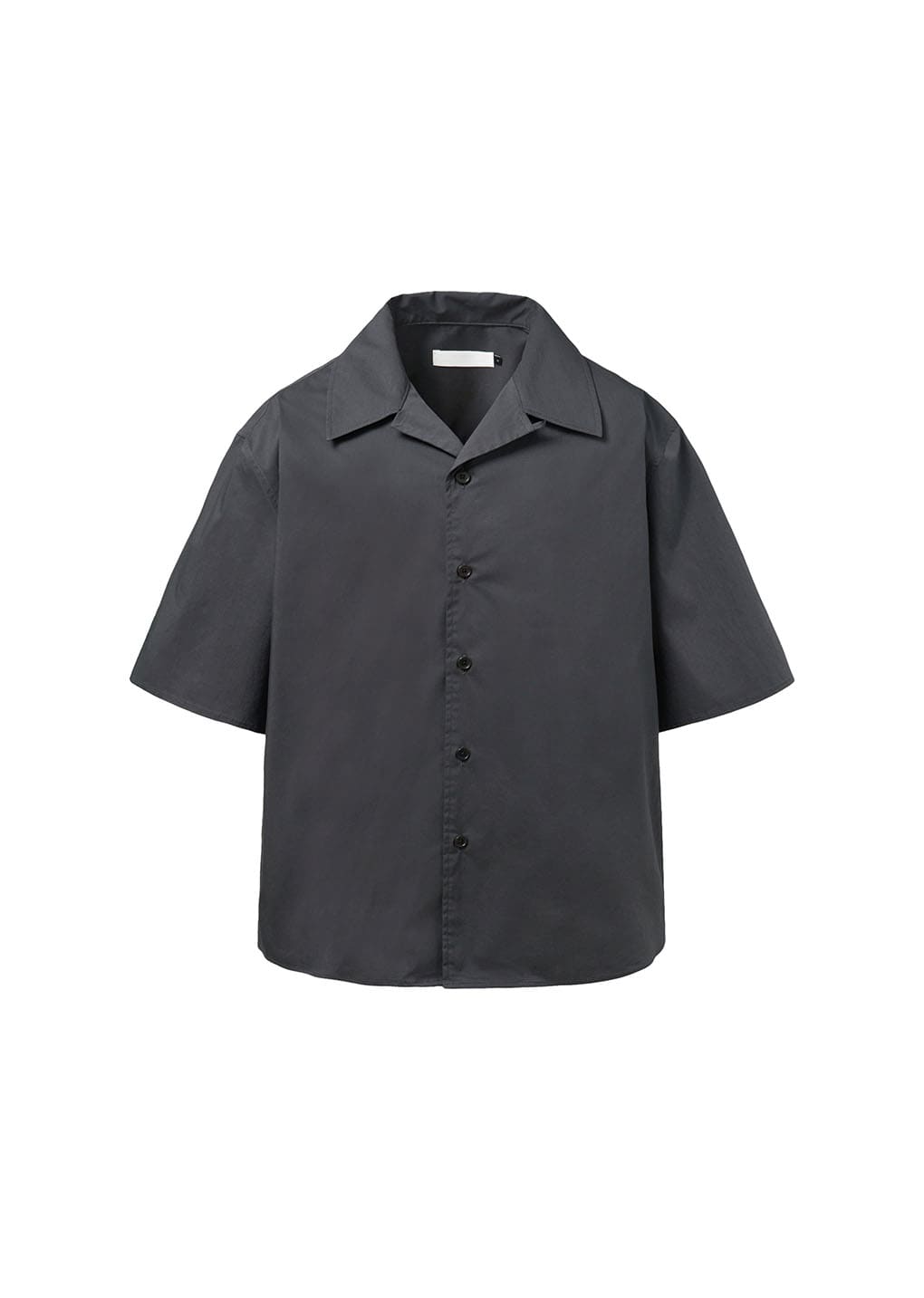 open collar half shirts, charcoal