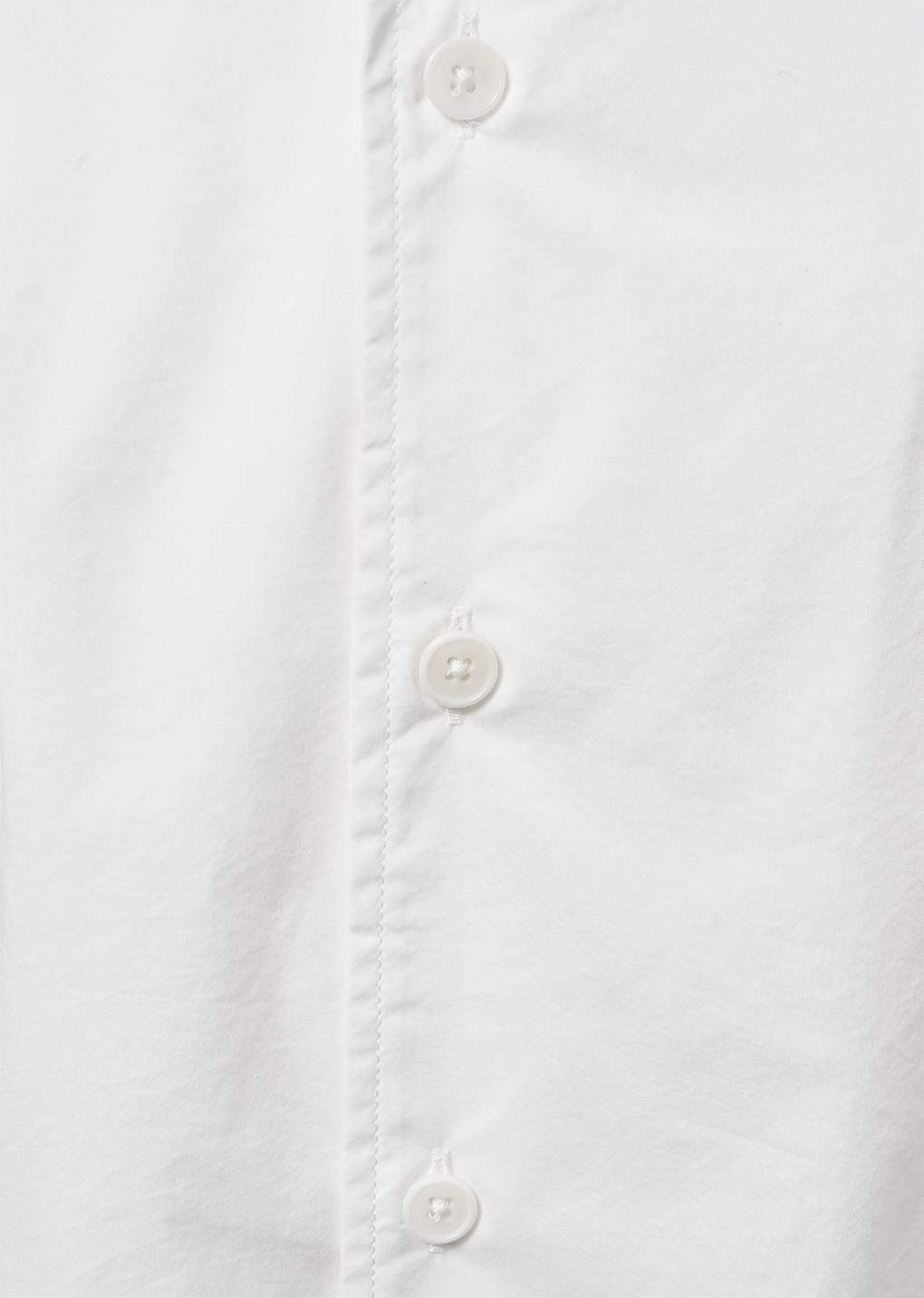 open collar half shirts, white
