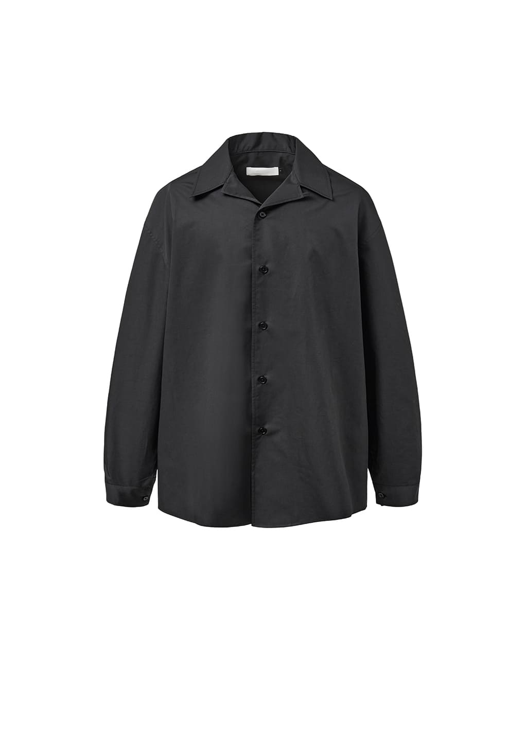 open collar shirts, black