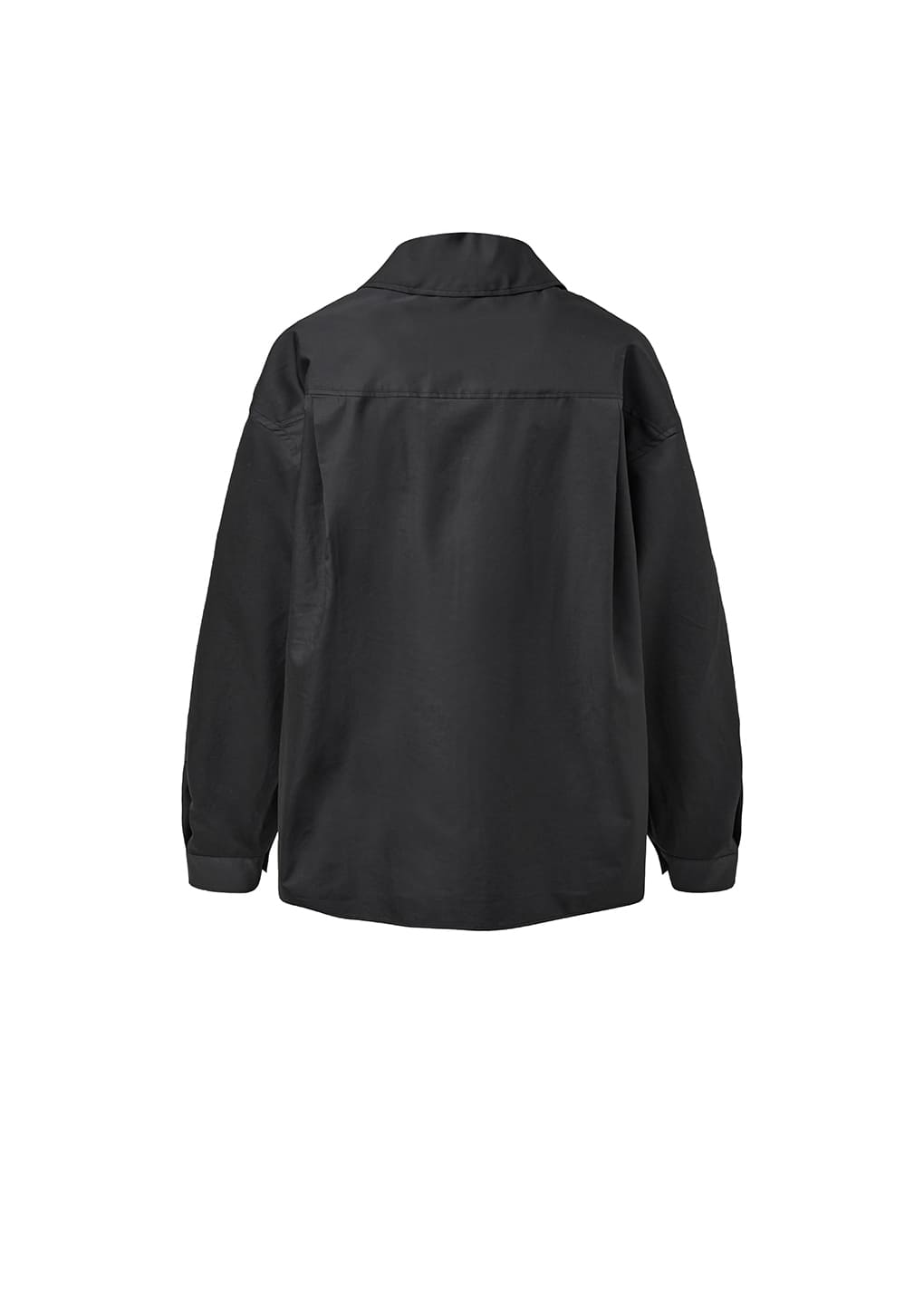 open collar shirts, black
