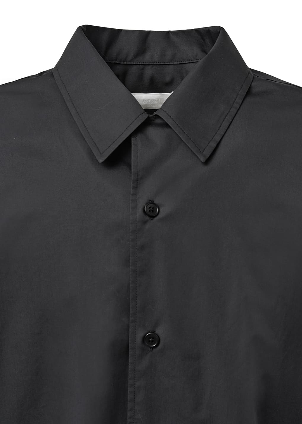 open collar shirts, black