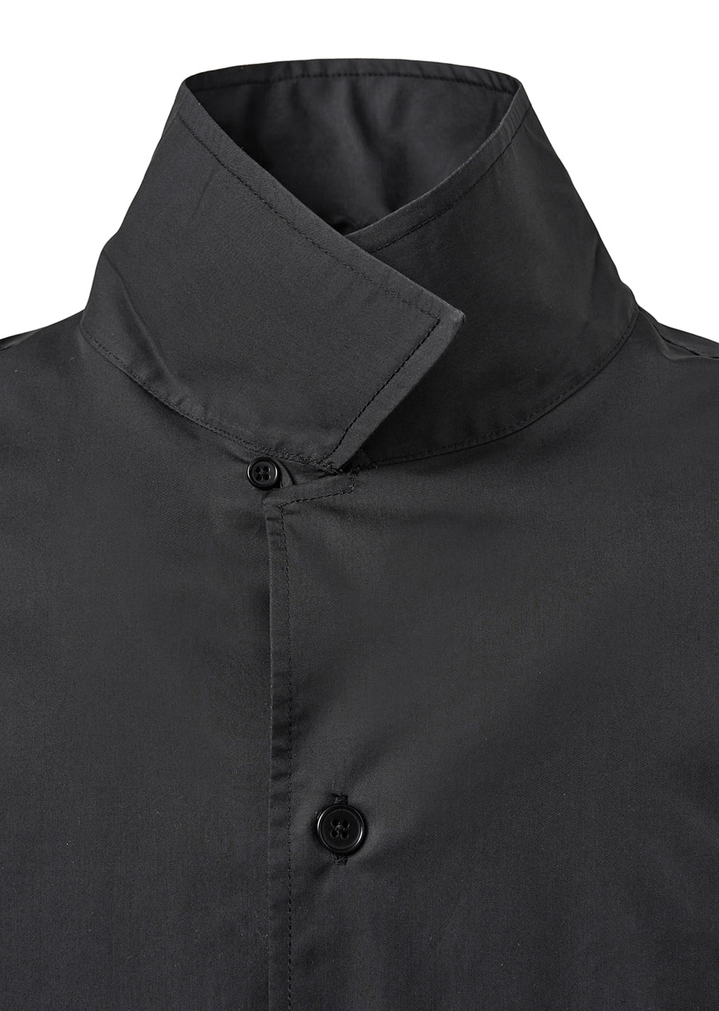 open collar shirts, black
