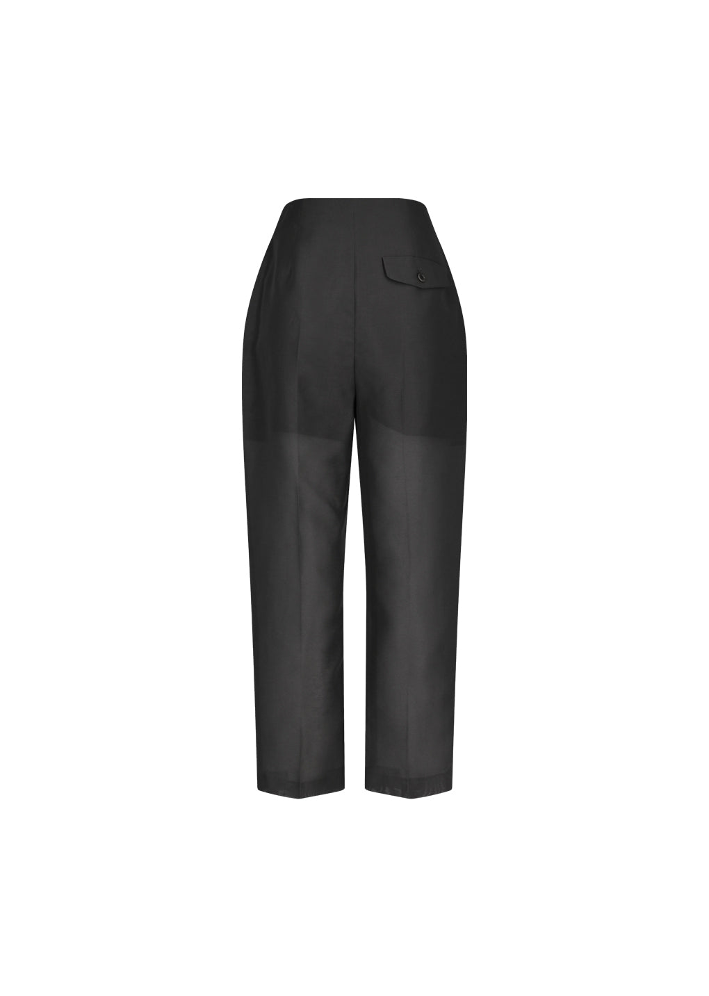 organza structure pants, charcoal