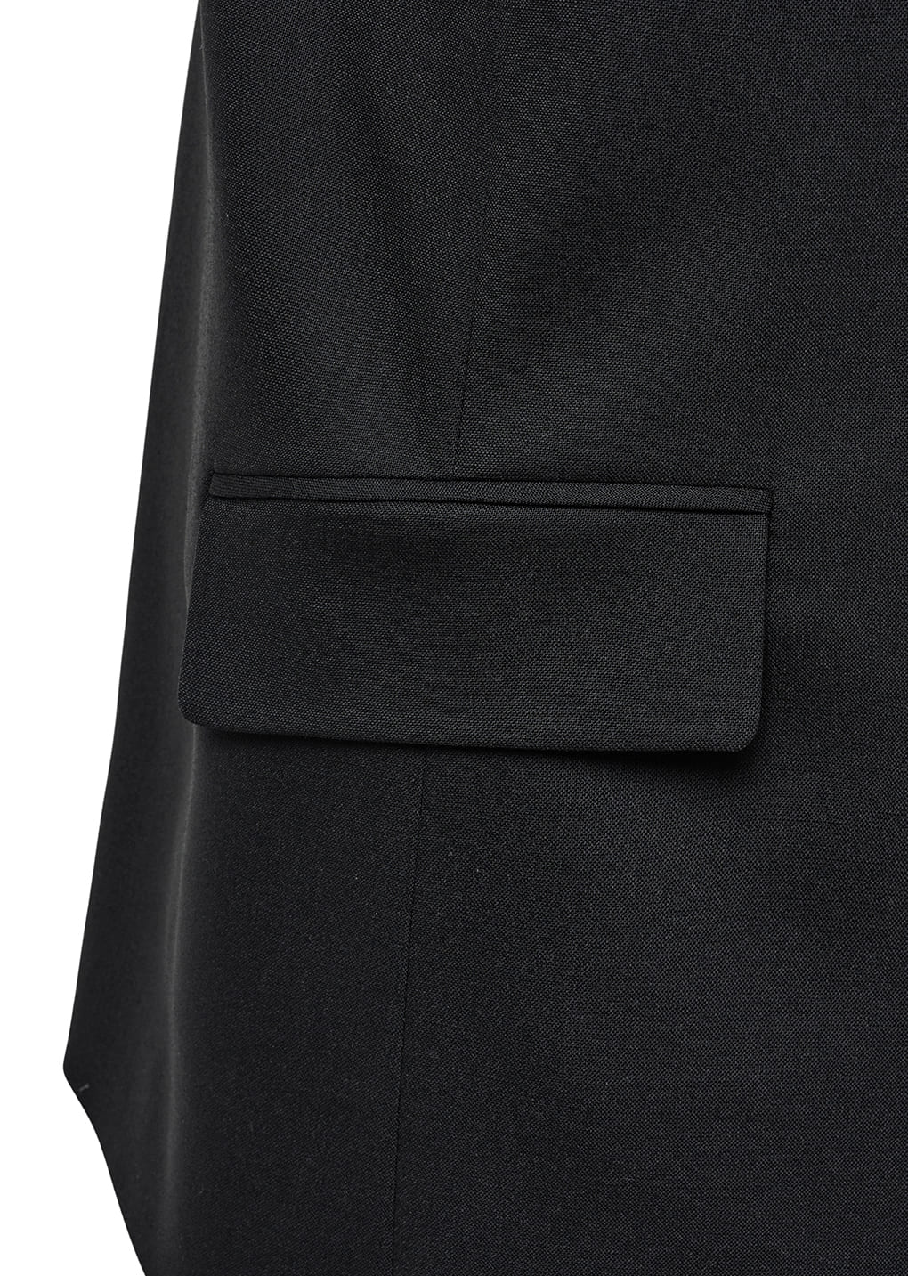 oversized button up vest, black