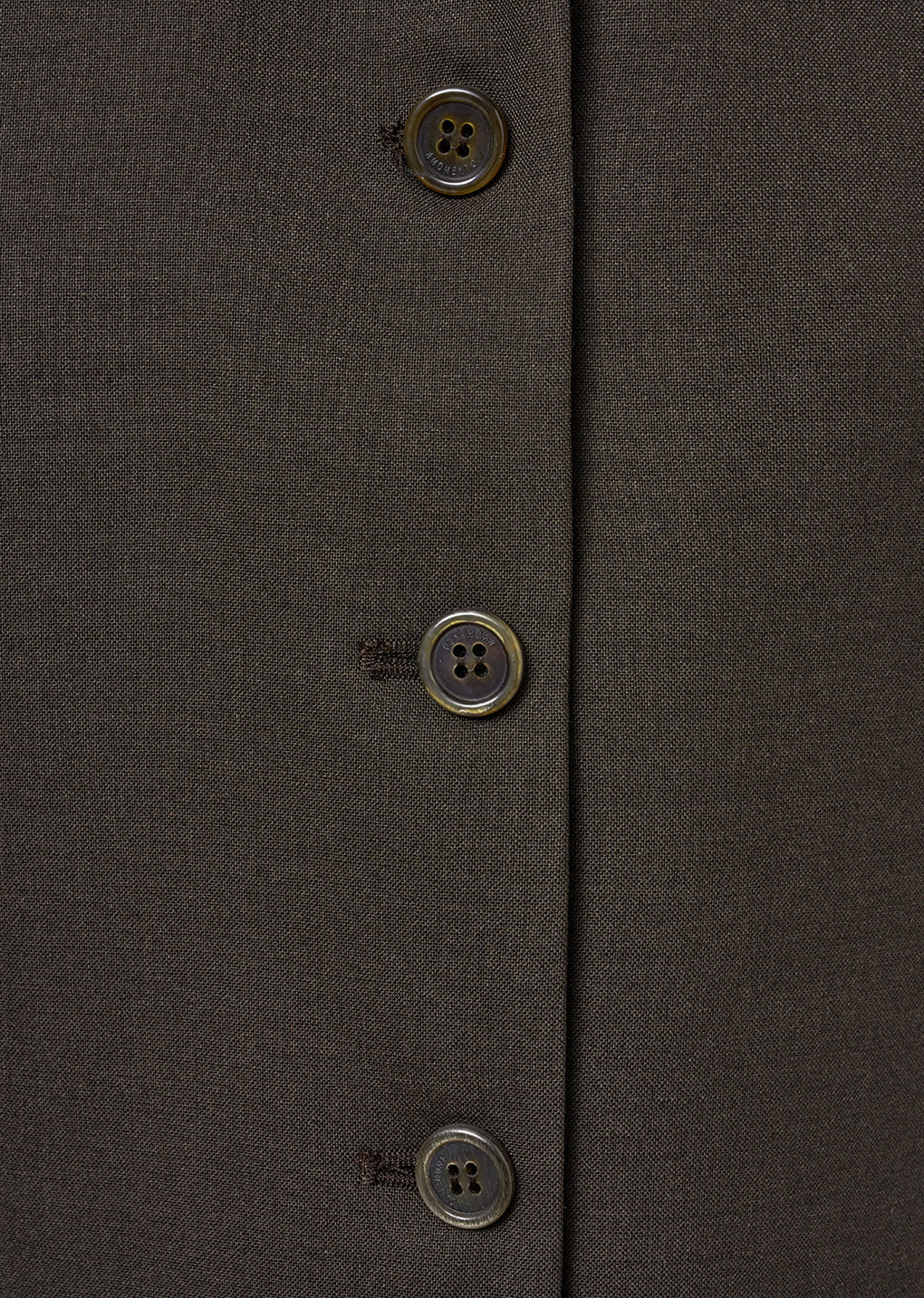 oversized button up vest, dark brown