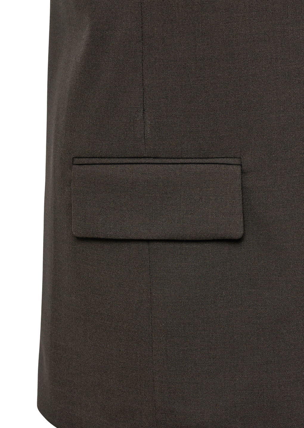 oversized button up vest, dark brown