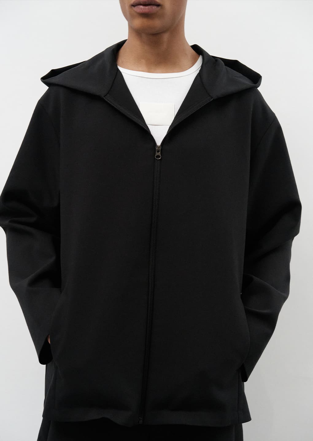 oversized hood jumper, black