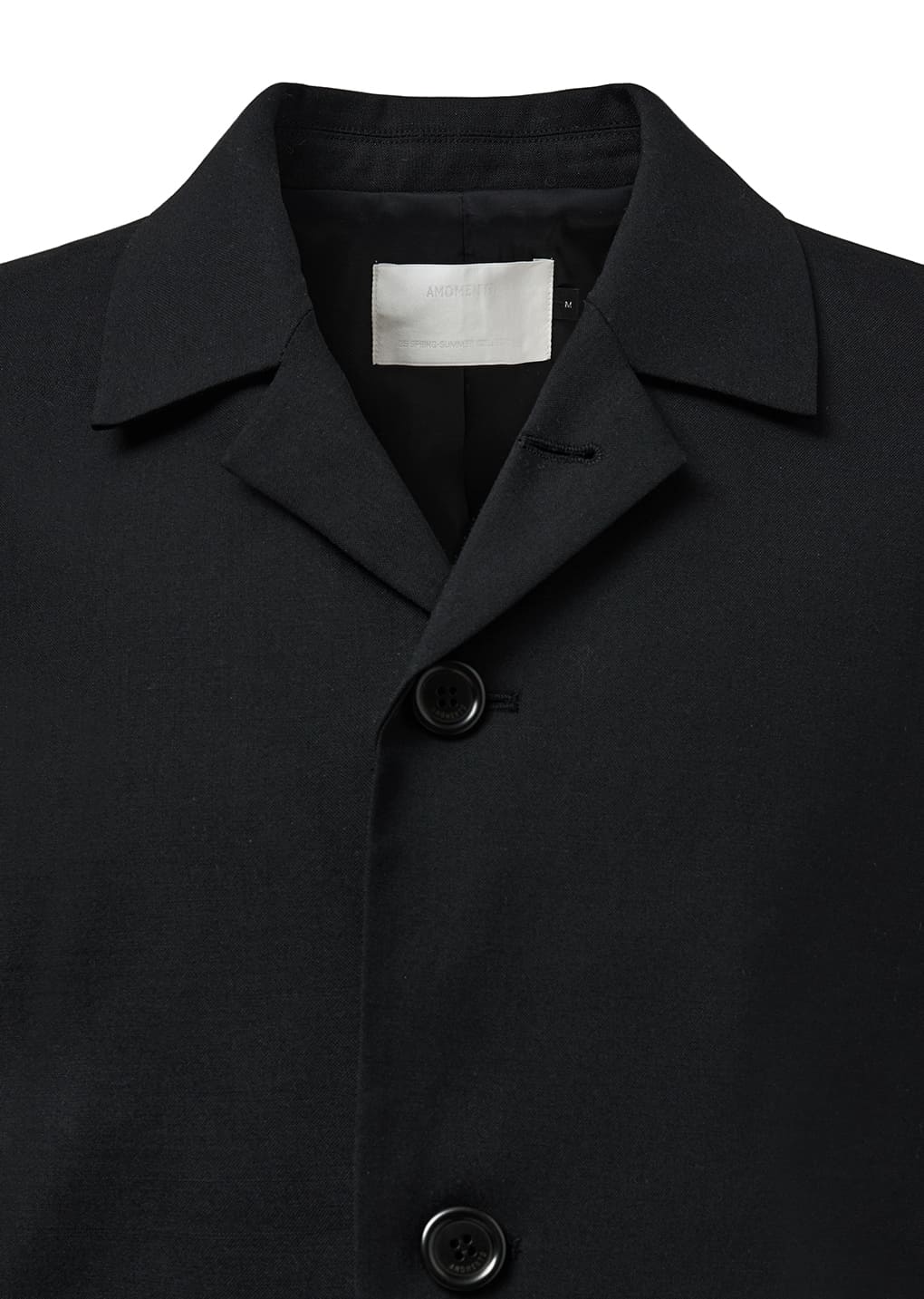 oversized wool jacket, black