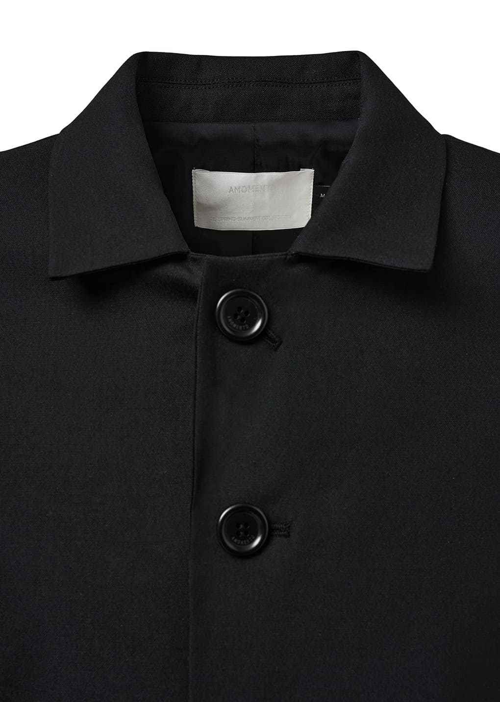 oversized wool jacket, black