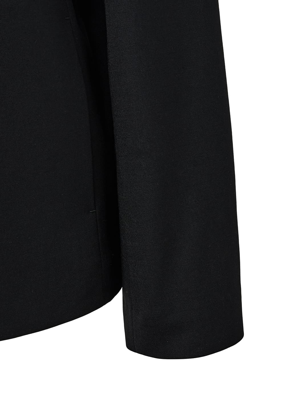 oversized wool jacket, black