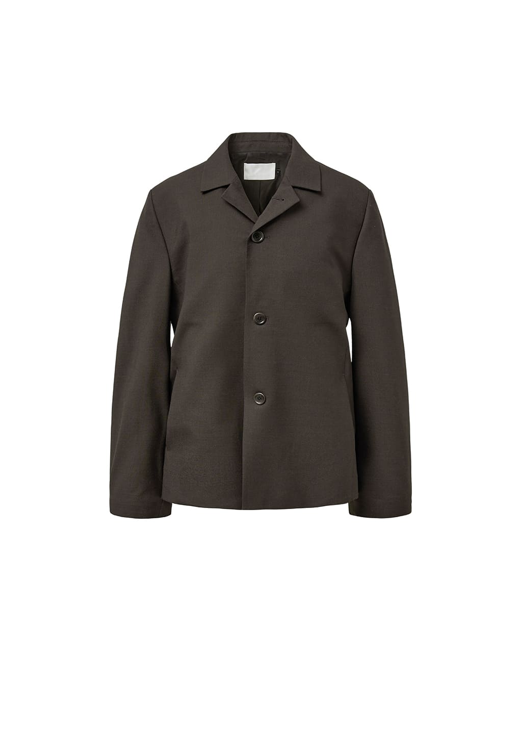 oversized wool jacket, dark brown