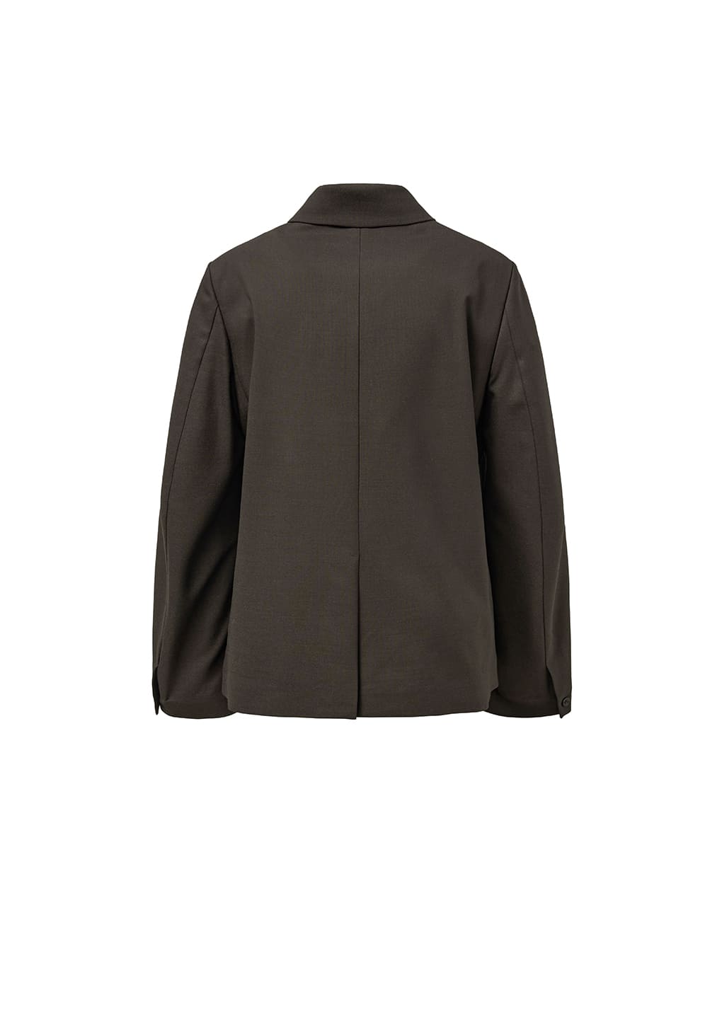 oversized wool jacket, dark brown
