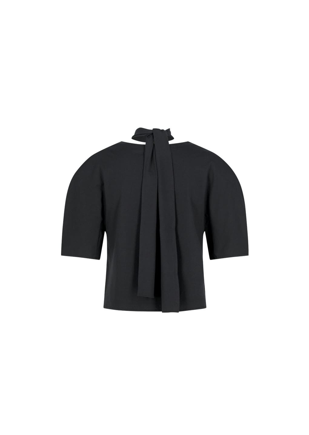 padded jersey top, charcoal