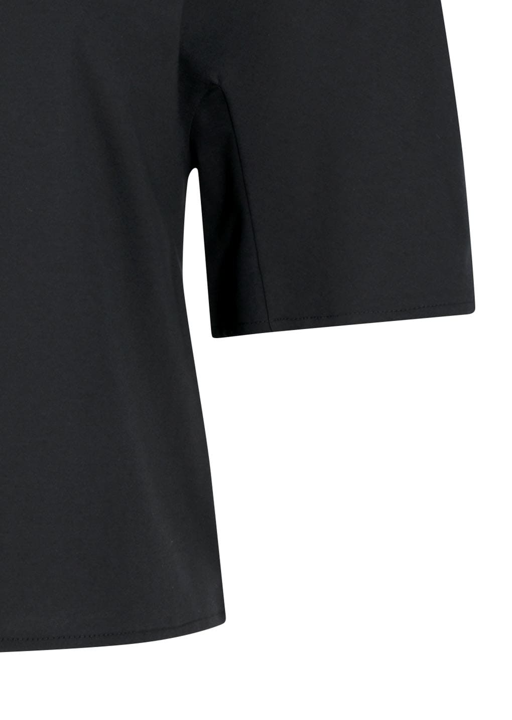 padded jersey top, charcoal