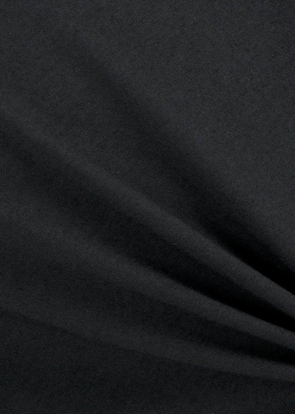 padded jersey top, charcoal