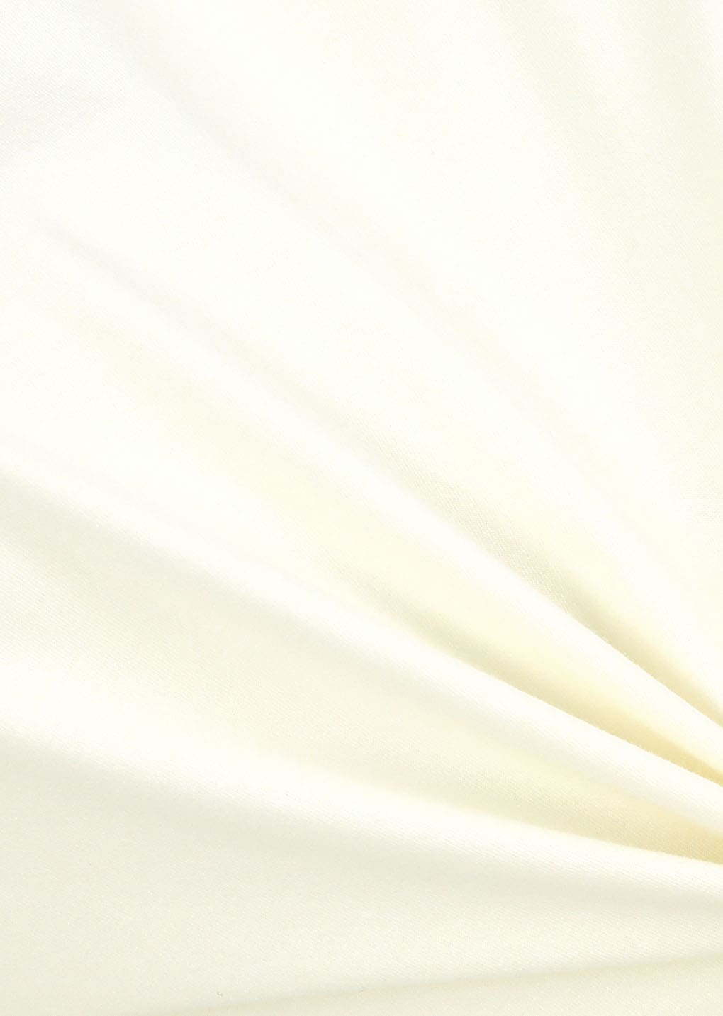 padded jersey top, ivory